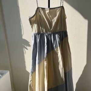 Colorblock Spaghetti Strap Dress